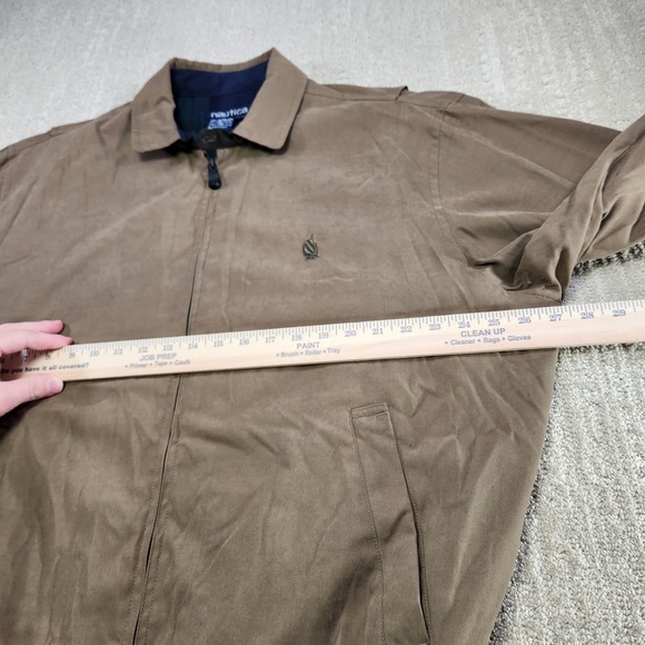 Vintage Nautica Sailing Jacket Men Large Bi Swing Chinstrap Bomber Flannel Lined - Picture 6 of 11